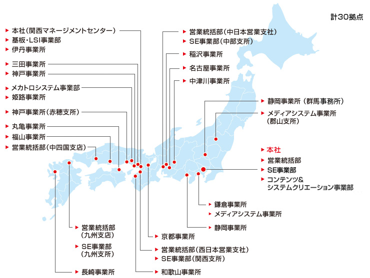 本社・事業所所在地