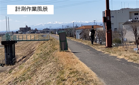 計測作業風景_Field LiDAR本体を持って歩行するだけで計測