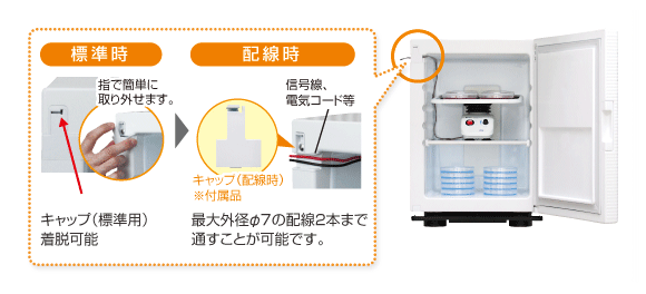 電気配線接続孔