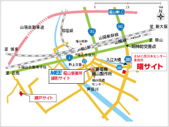 西日本センター/クリックで別画面拡大地図