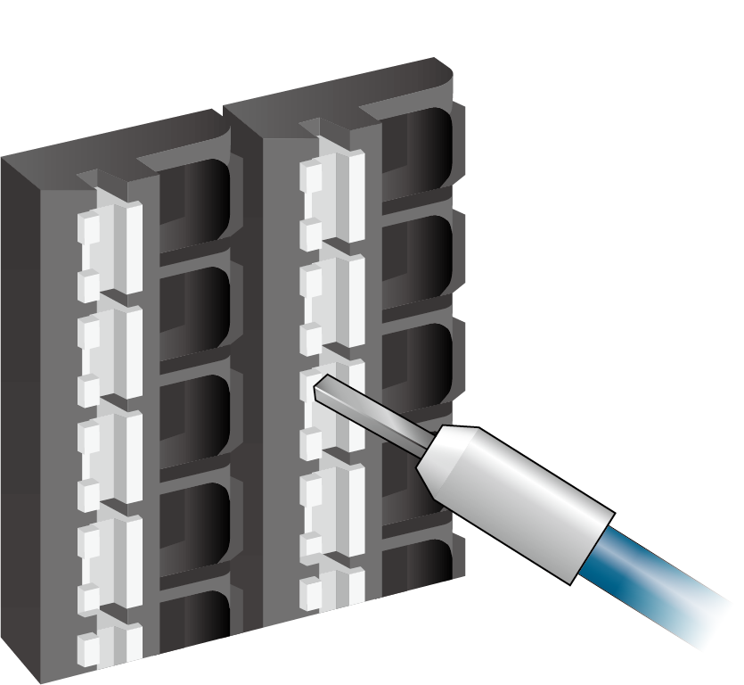 プッシュイン接続