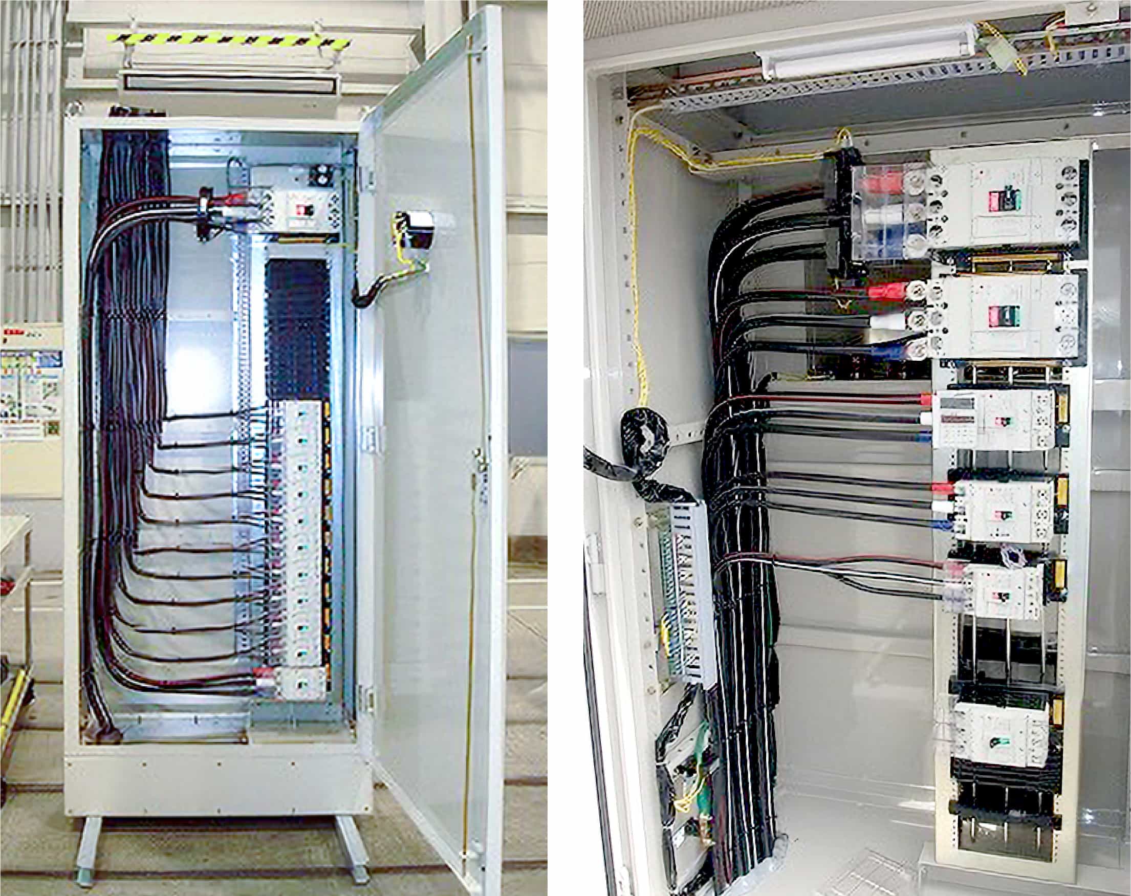 プラグイン式MCCB採用分電盤イメージ