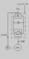 インバータ制御の単線図